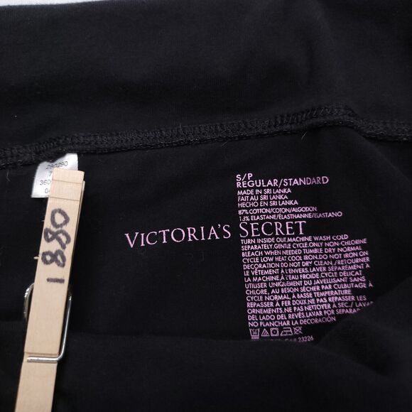 Victoria's Secret Pull On Workout Legging Pants Womens Size Small S Black Blue - Picture 5 of 8